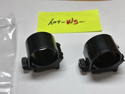 Vintage Weaver 1'' Low Height ''Small Wheel'' Scope Rings - O marked,USA made,NICE.