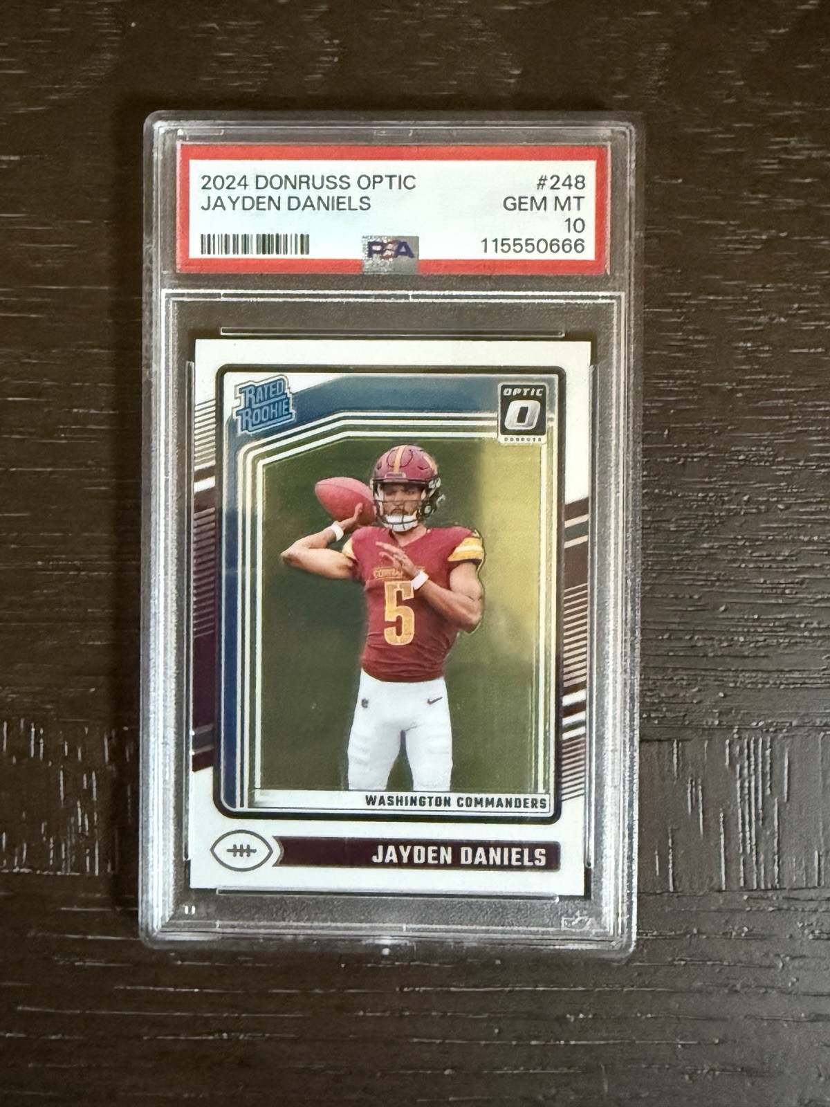 Jayden Daniels Panini Donruss Optic #248 Base