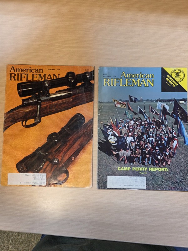 The American Rifleman Vintage Magazine Lot Of 2: 1978 January and October