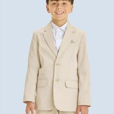 Cat Jack Boys Suit Jacket Boy s 7 Khaki Tan Lined Blazer Easter Church Wedding