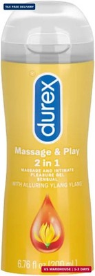 Durex Sensual Massage & Play 2 in 1, Massage Gel and Personal Lubricant, Intimat