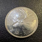 1966 Canada 25 Cents Quarter, .800 Silver Coin Ka113