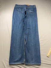 Vintage Levis 501 Jeans 38X35 Men's USA Made 90s Straight Button Fly Dark Wash