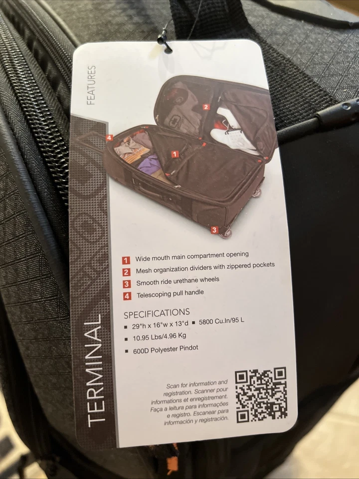NUEVO NUEVO CON ETIQUETAS Ogio Terminal 29” Maleta con ruedas Equipaje - Grafito Foto 2 de 4