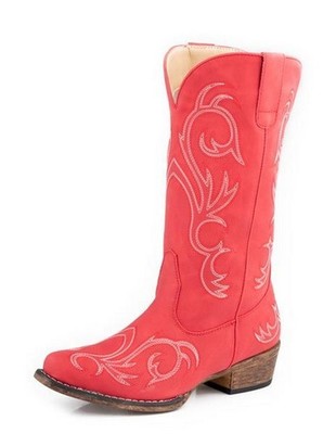 Roper Western Boots Womens Riley Embroidery Red 09-021-1566-3400 RE