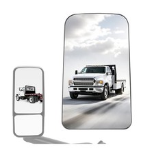 Mirror Glass and Base Compatible with 2003-2009 Chevy Chevrolet Upper