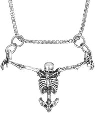 Skull Car Hanging Ornament, Skeleton Rear View Mirror Accessory Gothic Rearview
