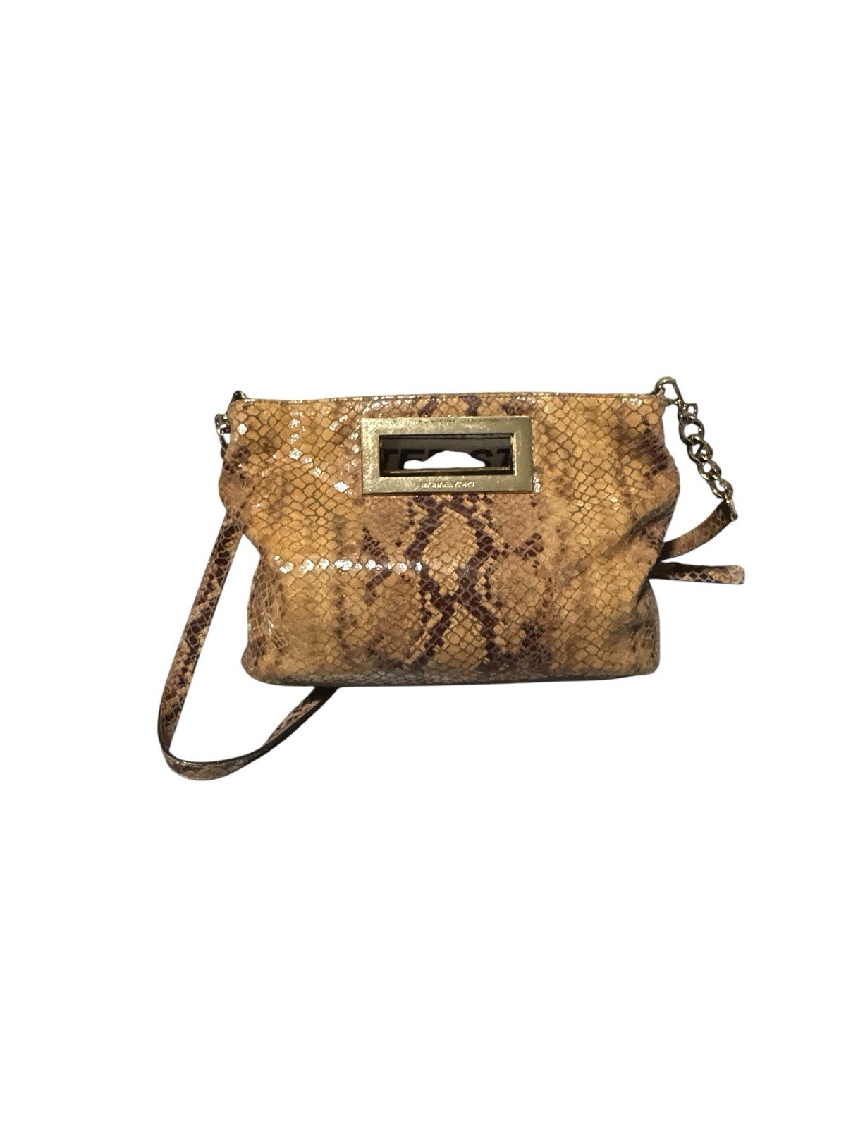Michael Kors Python Embossed Berkeley Handbag/Cro… - image 3