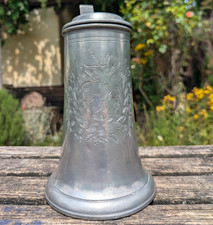Antike Zinnstitze 1835 &ndash; wohl Erzengel Michael, mehrfach gepunzt, 1,18 kg