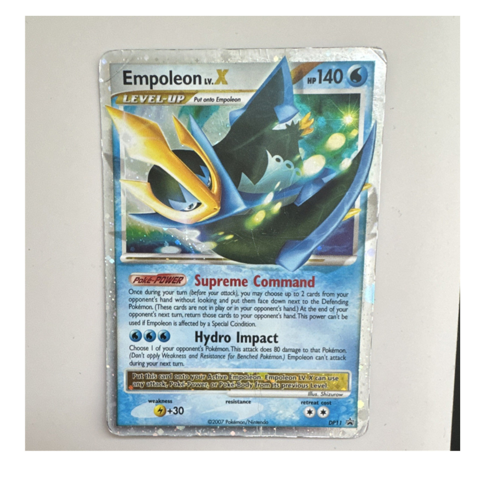 Pokemon Card Empoleon LV.X DP11 Diamond & Pearl Promo Holo HP140 English