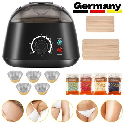 Salon Wachsgerät Set. Wachswärmer Wachs Erhitzer+Wachs Bohnen Haarentfernung Wax