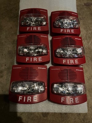 (Lot of 6) Simplex 4906-9127 TrueAlert Fire Alarm Notification Appliance
