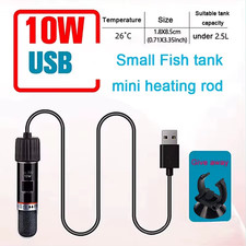 USB 10W Mini Aquarium Heater 26°C Constant Temperature Fish Tank Thermostat UK