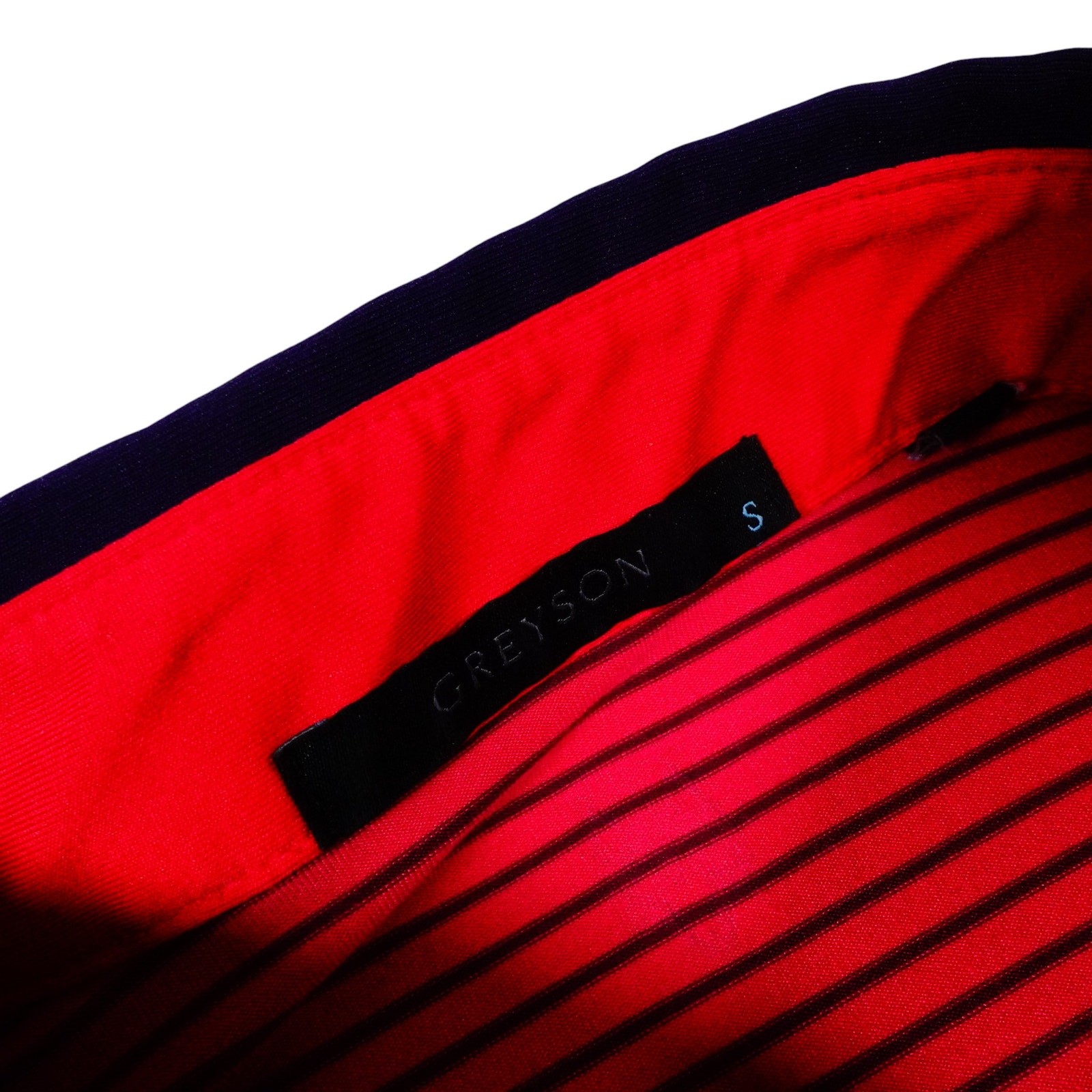 Greyson Grove XXIII Jordan Performance Pink Striped Golf Polo Shirt Men's Small thumbnail 3