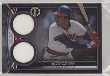 2020 Topps Tribute Single Player Dual Relics Purple 11/50 Rod Carew HOF 7qg