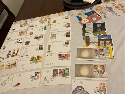 ISRAEL-(-2005-)-lot of 21-FDC'S of Israel Postal History & BULLETINS-# 99