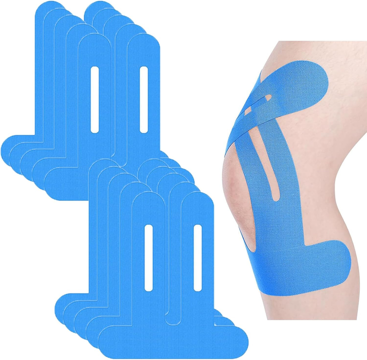 Kinesiotape Knie Sportband elastisch wasserfest für Schmerzen und Muskelunterstü