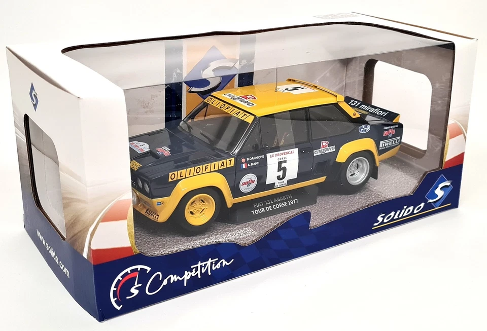 Solido 1/18 Fiat 131 Abarth Tour De Corse Rally 1977 #5 Diecast model car - Image 2 of 4