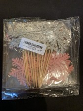 36pc. Cupcake Snowflake Decorations w/ Glitter