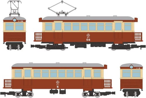 N Gauge80 Nekoya-Line Sightseeing Express Umineko Deha56+Kuha6 ModelTrain 322313 | Zustand: New