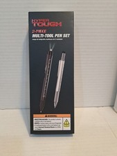 2-Piece Multi-Tool Pen Set Black And 13 Piece Bit Set On Carabiner NEW BOX