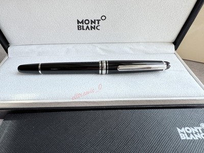 Montblanc Black and Platinum Meisterstuck Classique Luxury Rollerball Pen 163