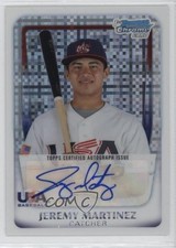 2011 Bowman Chrome X-Fractor /299 Jeremy Martinez #18U-15 Auto 0q3