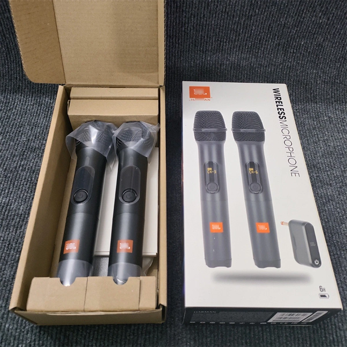 Sistema de micrófono inalámbrico JBL receptor de doble canal karaoke canto inalámbrico