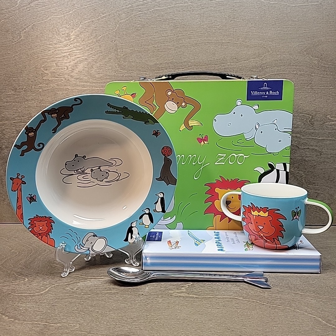 Villeroy & Boch Childrens Funny Zoo 2 Handled Mug Cereal Bowl