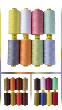 Gutermann MARA 120 'ALL-PURPOSE' Assorted packs:8x1000m: Light-Medium fabrics