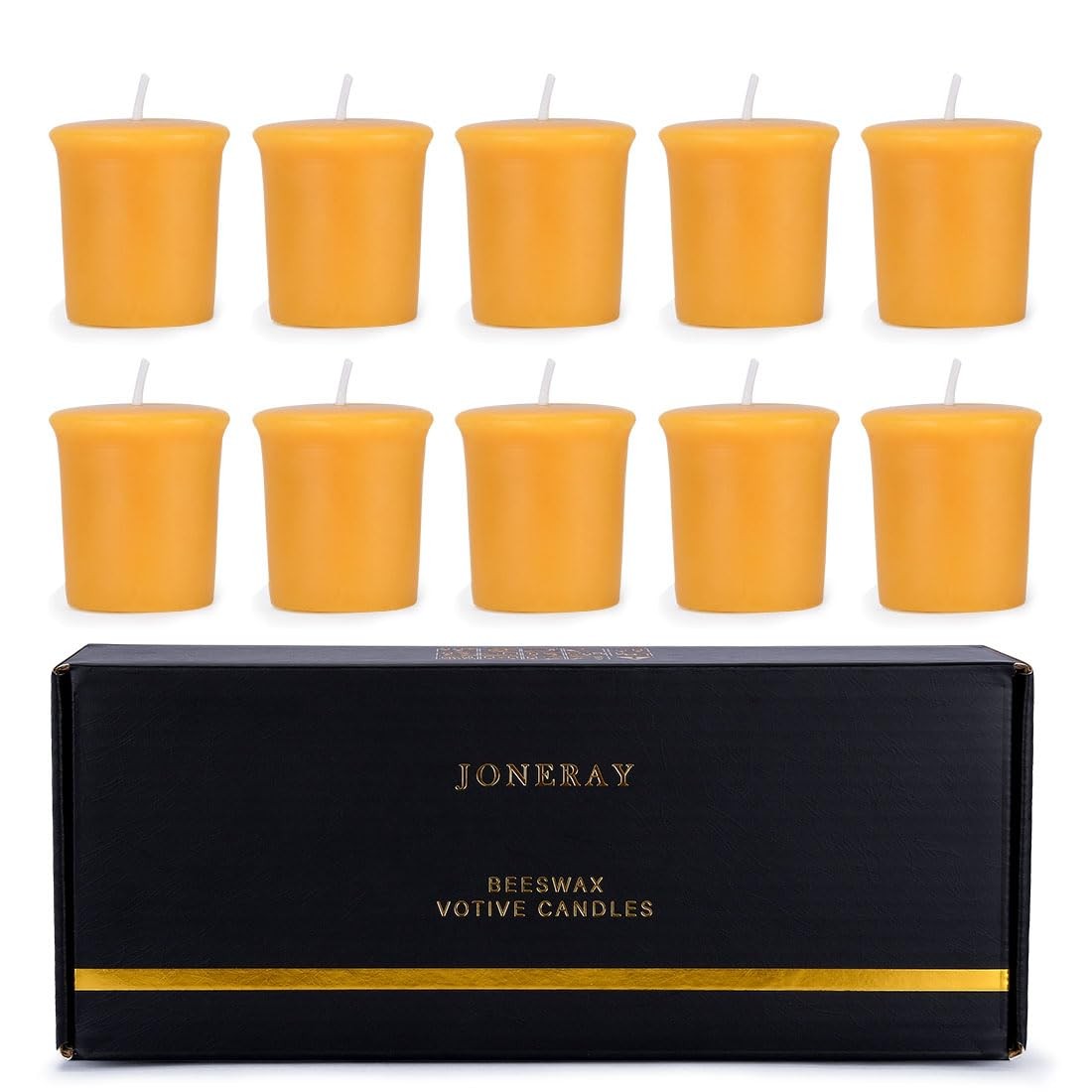 Bulk-pack Of 10,pure Natural Beeswax,handmade Candles ...