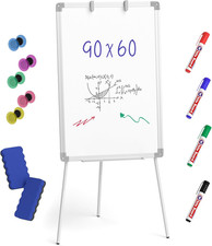 Easel Whiteboard with Stand, 36 X 24'' Magnetic Dry Erase White Board Tripod ...