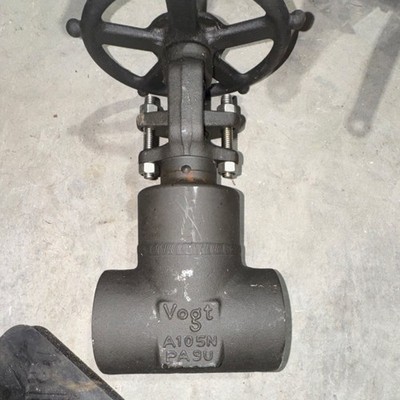 Vogt A105N Class 800 Carbon Steel Manual Gate Valve 2 in Water Oil Gas