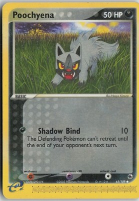 Poochyena - 65/109 Common Ruby and Sapphire MP Normal
