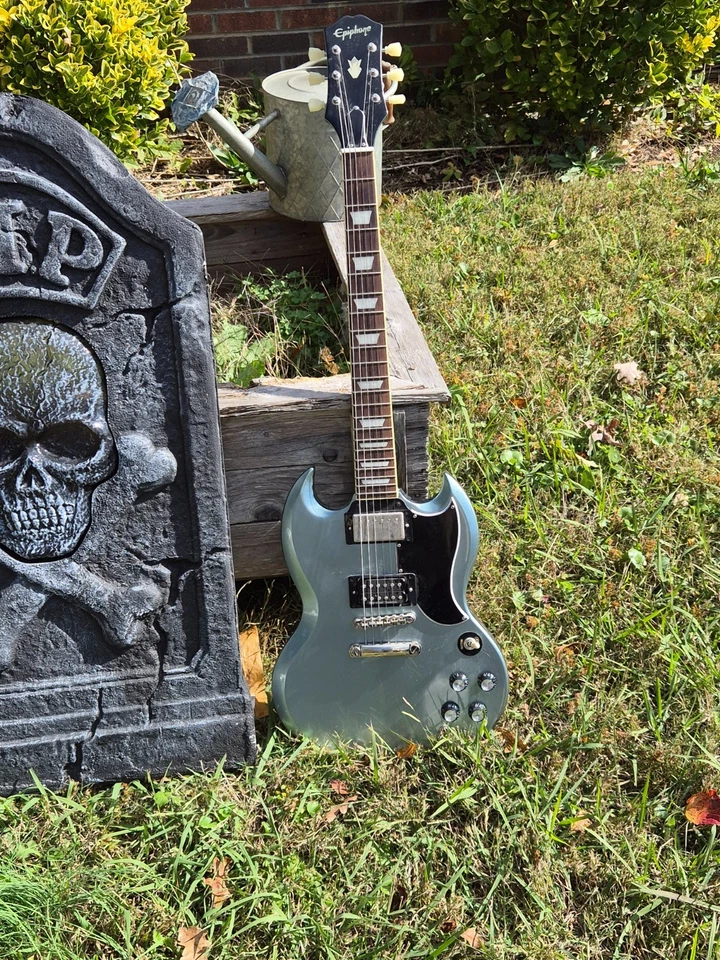 Epiphone SG Standard 61 Pelham Blue w/ Seymour Duncan JB - Image 4 of 4