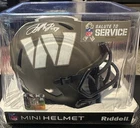 TERRY McLAURIN SIGNED AUTO WASHINGTON SALUTE TO SERVICE MINI HELMET