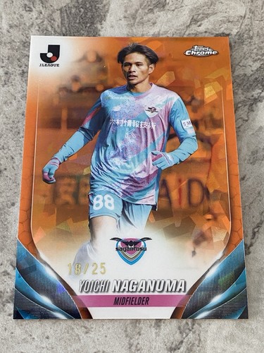 2024 Topps Chrome Sapphire Edition J League Yoichi Naganuma Orange Sapphire /25