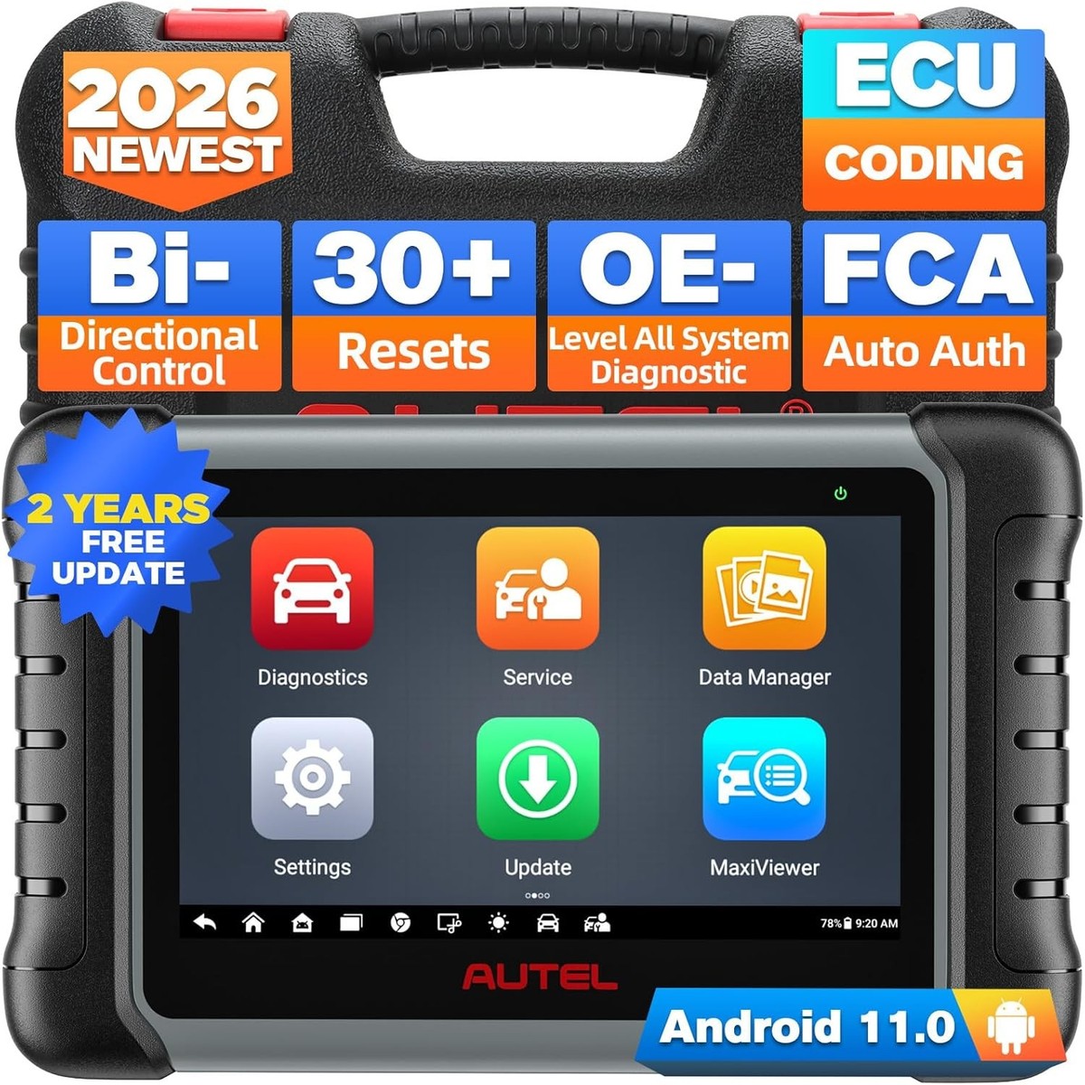 2026 Newest AUTEL MaxiPRO MP808S MK808S MK900BT Car OBD2