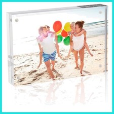 Acrylic Frame 4x6,Magnet Double Sided Picture Frame,12  12MM Plexiglass Clea...
