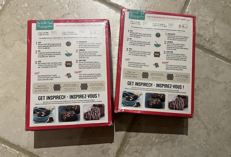 Betty Crocker Delights 磨砂布朗尼混合装,2 包,550 克 — 第 2/2 张图片