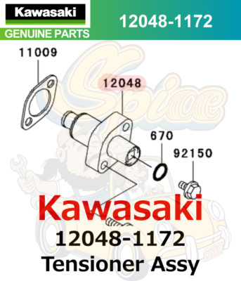 Kawasaki Genuine 1999-2002 Prairie 400 Tensioner Assy 12048