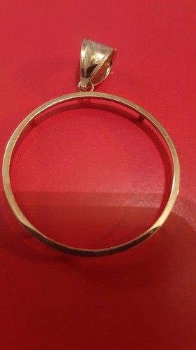14k Yellow Gold 50 Pesos Coin Bezel