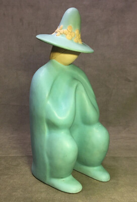 Jack Black Navajo Pottery Native Man Praying Sculpture 1984 Jack Black Navajo Pottery Native Man Praying Sculpture 1984