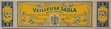 (AOP) Vintage VEILLEUSE SADLA candle box label