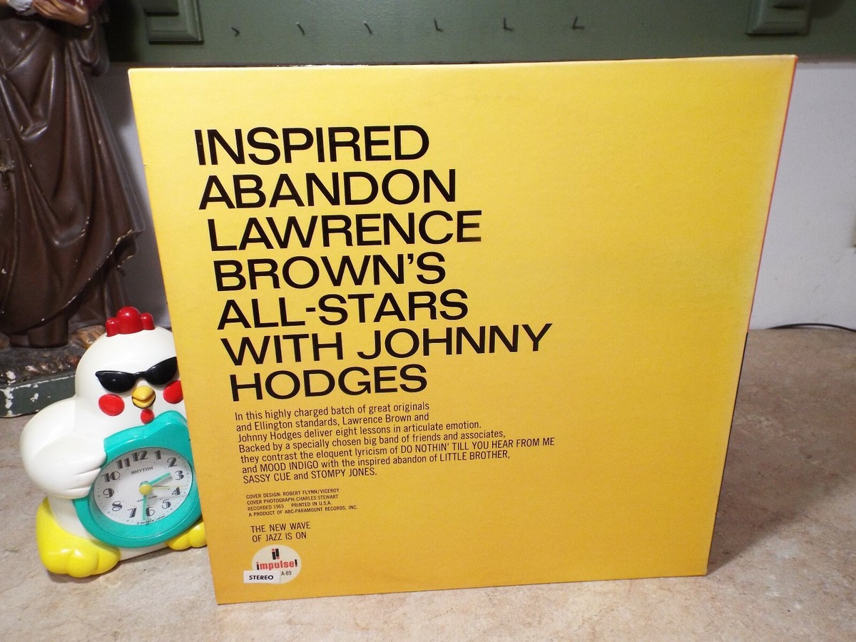 Inspired Abandon Lawrence Brown's All-Stars W/ Johnny Hodges jazz