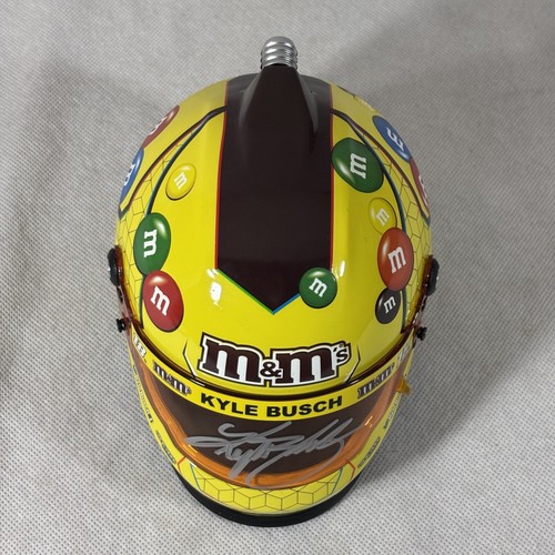 Kyle Busch Autographed 2018 M&M's Special Edition Replica Mini Helmet Signed - Picture 12 of 22