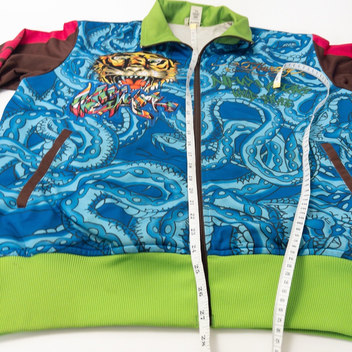 Ed Hardy By Christian Audigier Full Zip Jacket Mens XL NY Wild