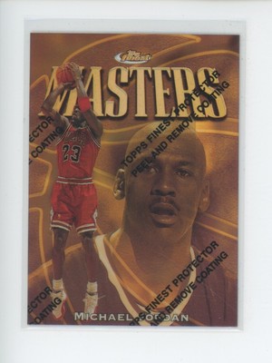 MICHAEL JORDAN 1997-98 TOPPS FINEST #154 MASTERS RARE GOLD 