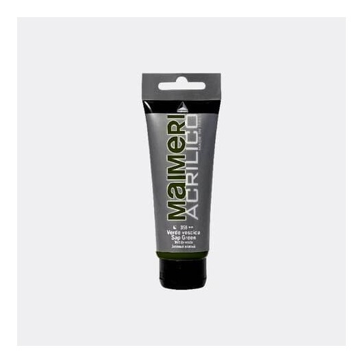 Colore acrilico Maimeri in tubetto 75 ml verde vescica - M0916358