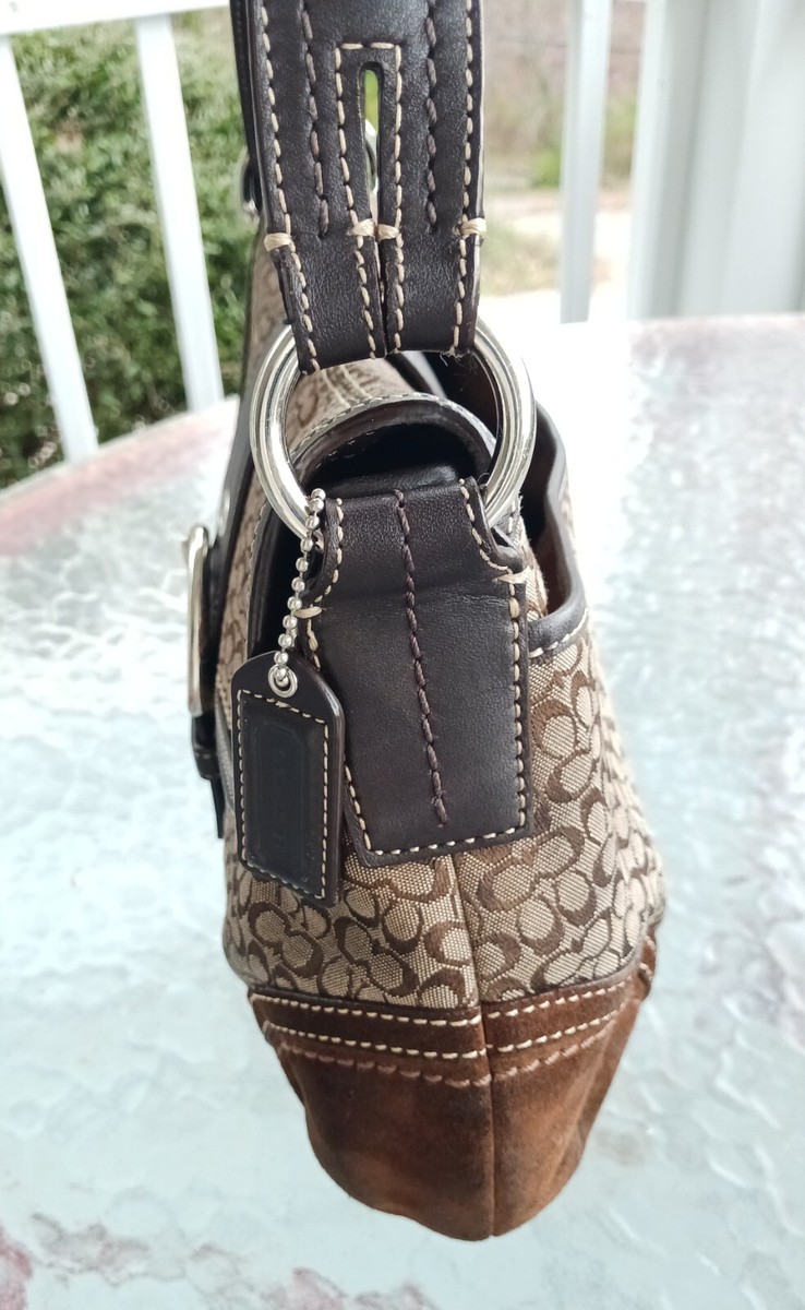 Coach F10926 MEDIUM Vintage Soho BROWN Leather & Signature C